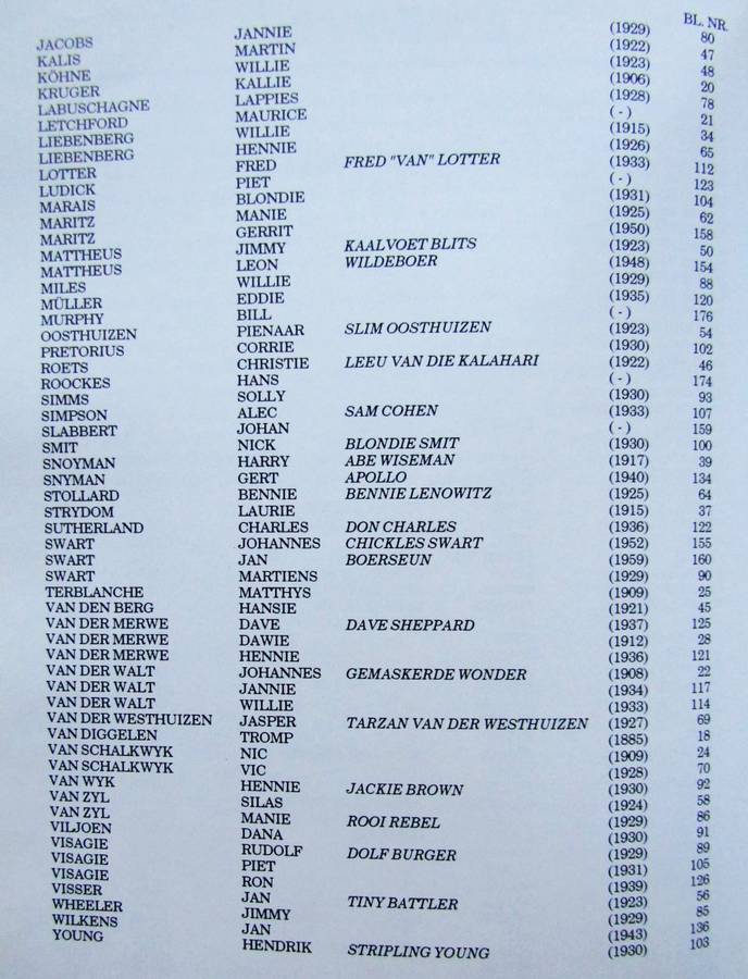 1984 Rofstoei - Die Goue Jare - Hardcover Book