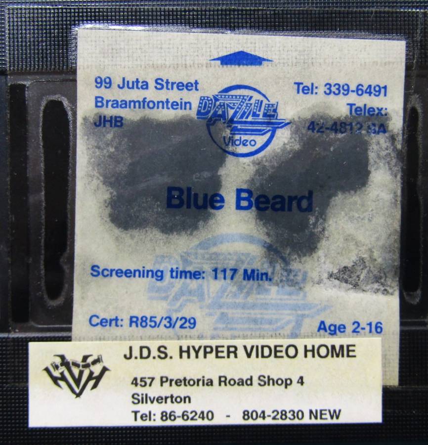 Bluebeard - Richard Burton - Horror Movie VHS Tape (1985)