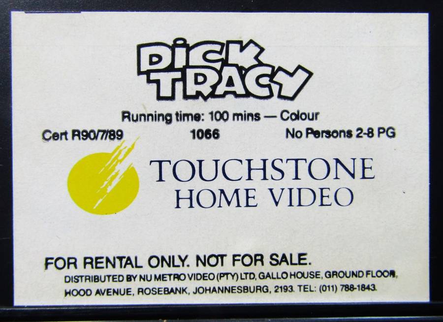 Dick Tracy - Movie VHS Tape (1990)