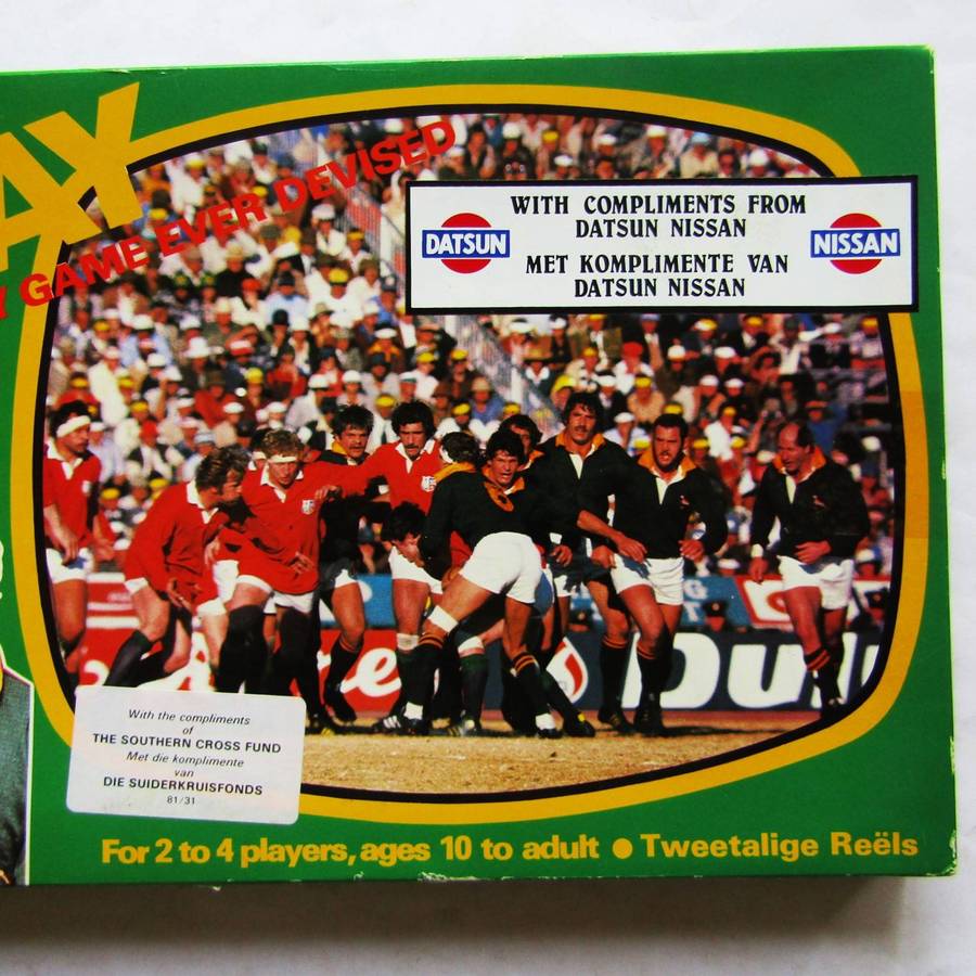 1980 Springboks vs British Lions - Testplay Rugby Board Game