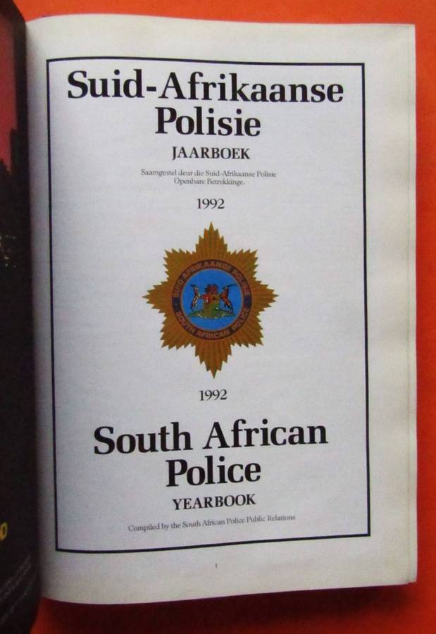 1992 SAP Police Yearbook