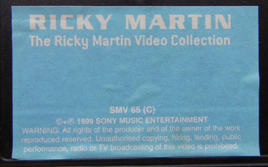 Ricky Martin Video Collection - VHS Tape (1999)