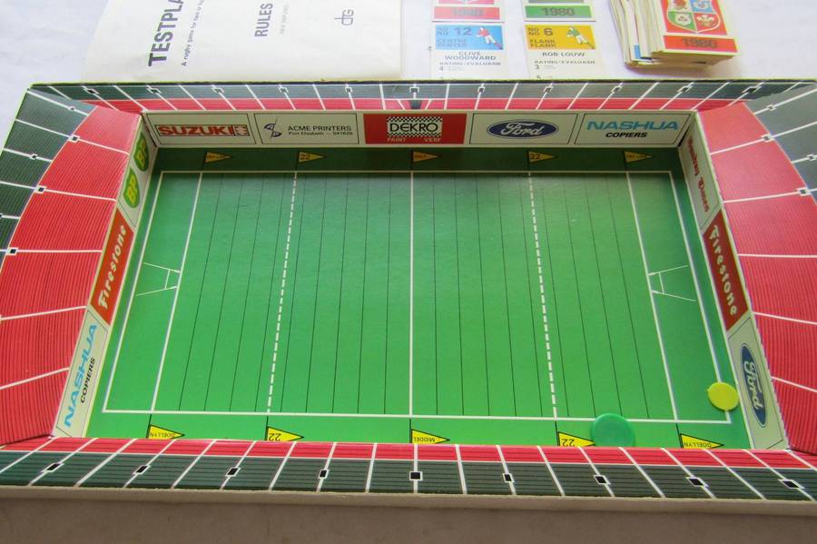 1980 Springboks vs British Lions - Testplay Rugby Board Game