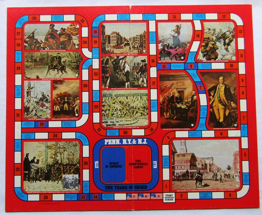 1976 American Revolution 3 in 1 Board Game