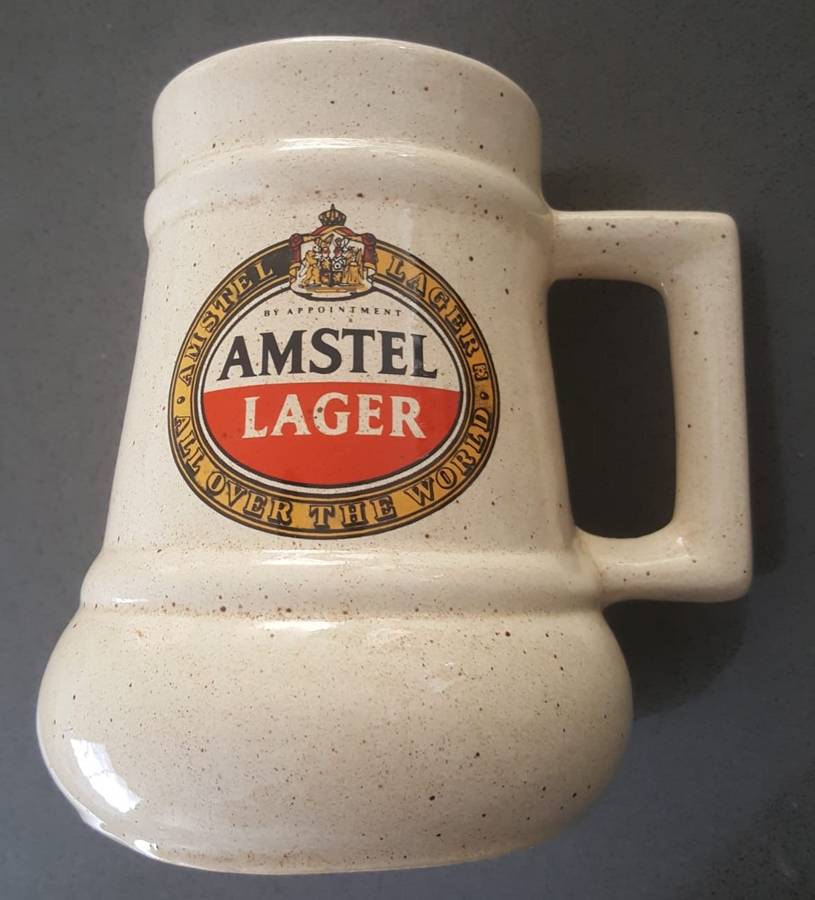 Old Amstel Lager Beer Mug
