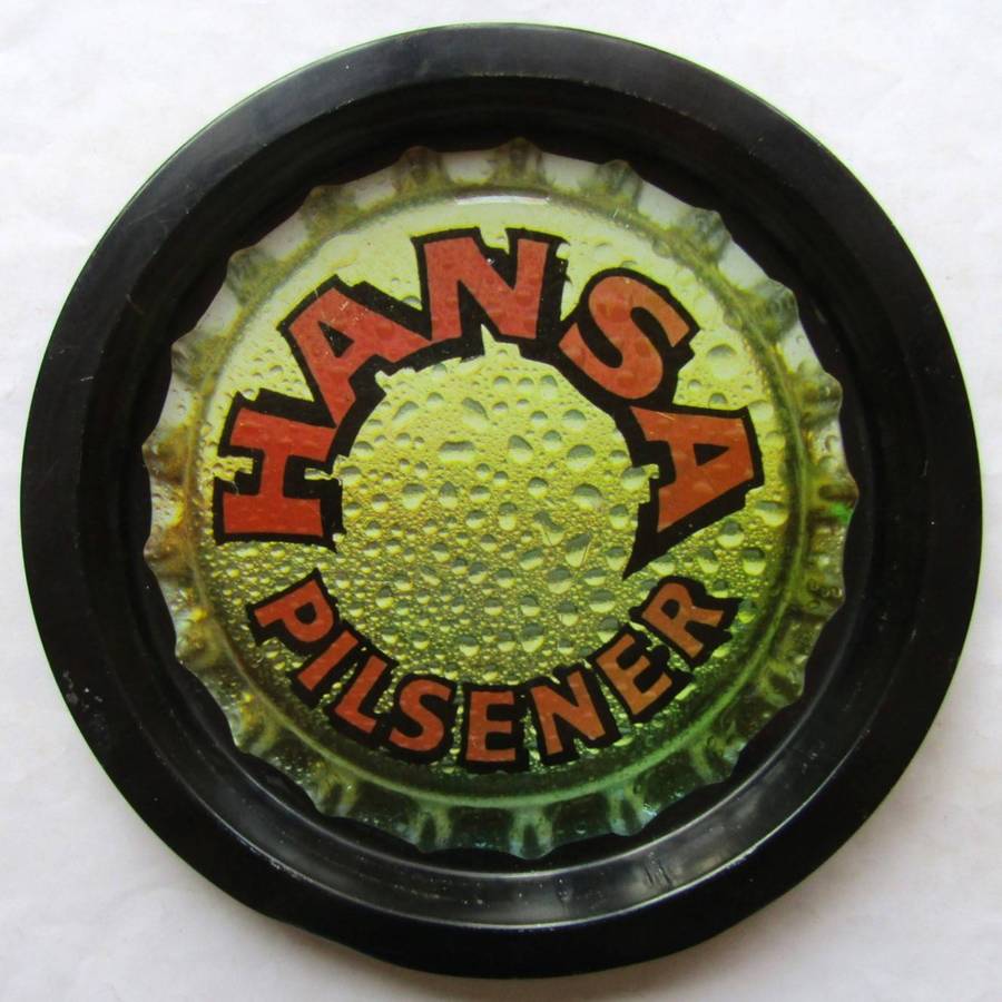 Old Hansa Pilsener Beer Metal Bar Tray