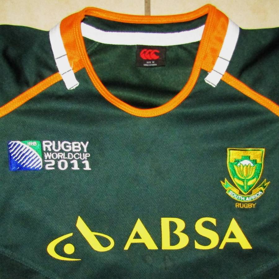 2011 World Cup Springbok Rugby Jersey - Medium Size