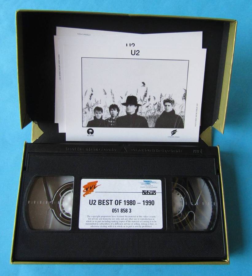 U2 - The Best of - VHS Video Tape with Postcards