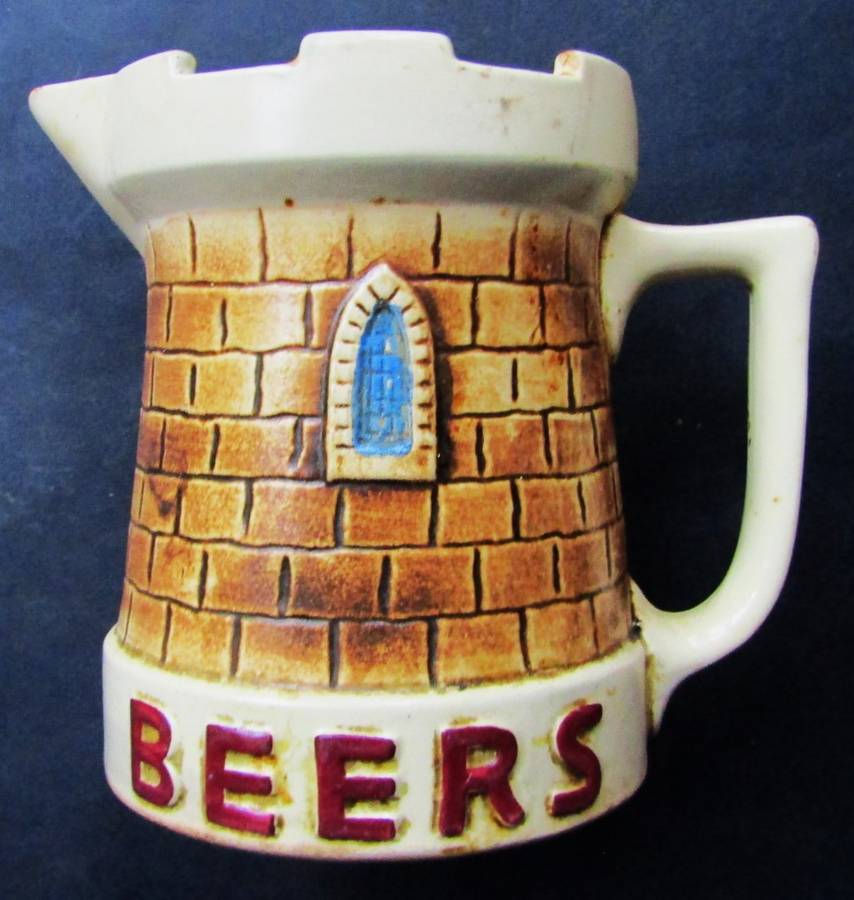 Large Old Castle Beer Jug