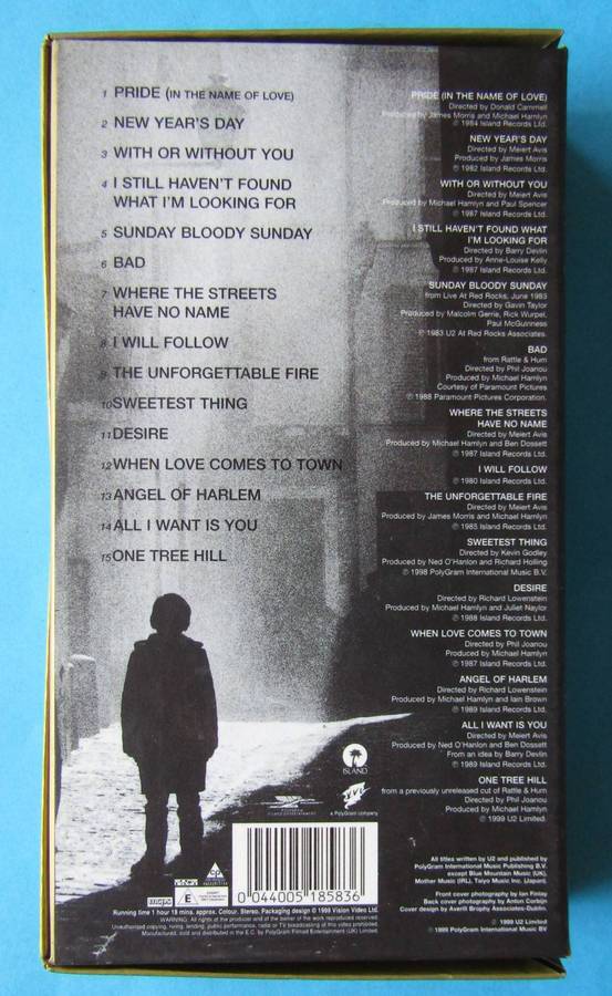 U2 - The Best of - VHS Video Tape with Postcards