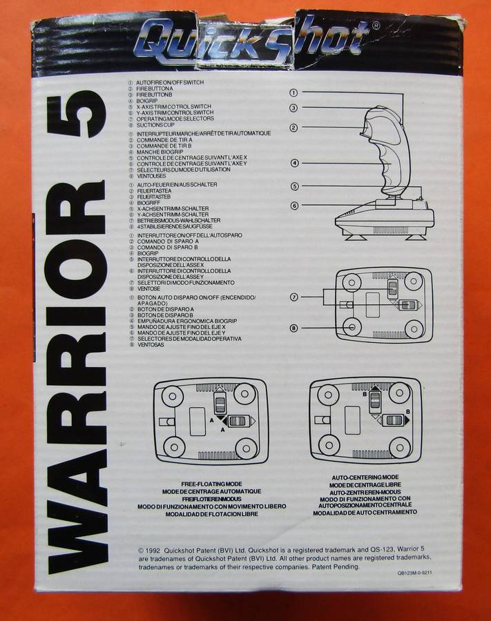 Quickshot Warrior 5 PC Joystick from 1992