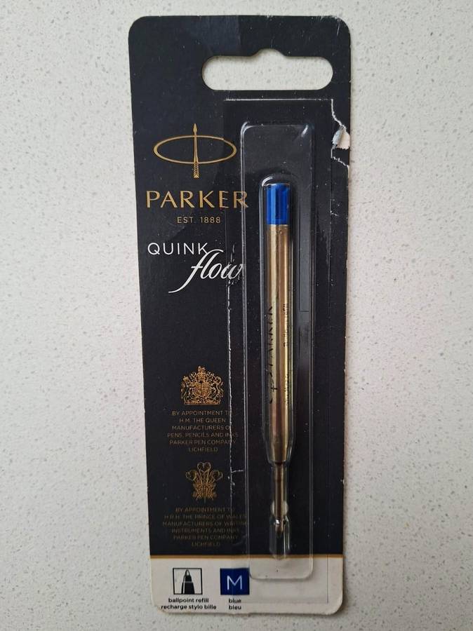 Old Parker Blue Ballpoint Pen Refill