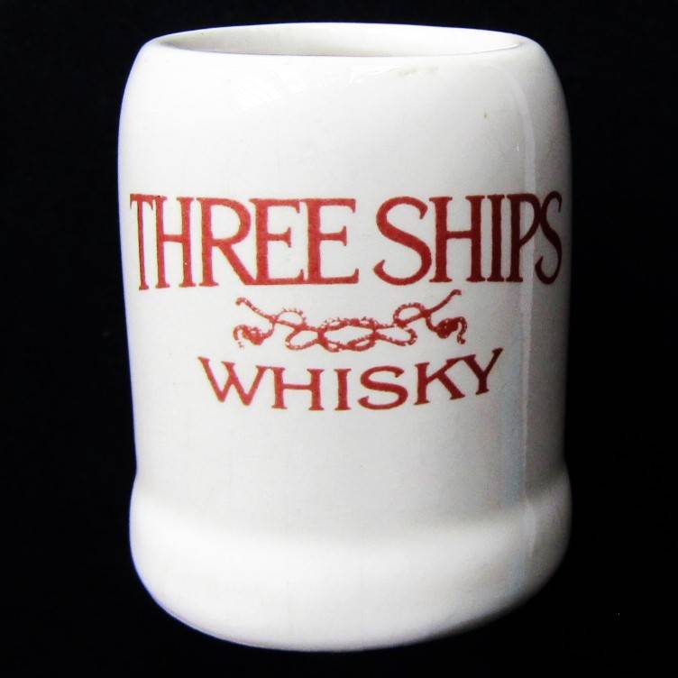 Old Three Ships Whisky Tot Measure