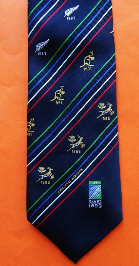 1999 Rugby World Cup Past Winners Neck Tie