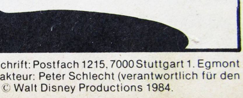 German Walt Disney Comic Book (1984)