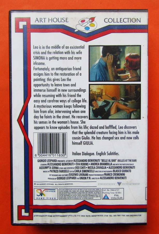 Belle al Bar - Art House Comedy Movie VHS Tape (1996)