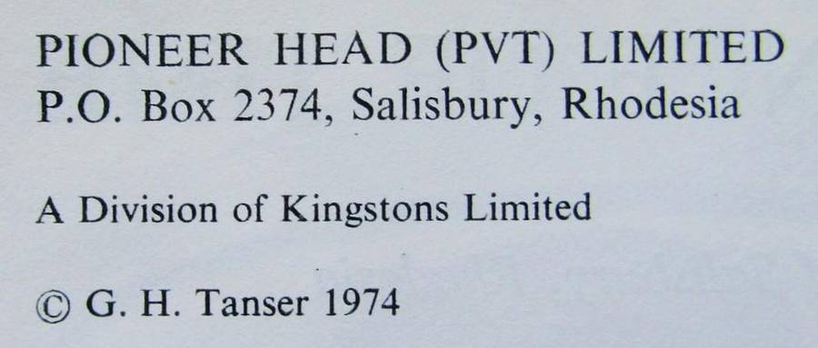 A Sequence of Time - The Story of Salisbury Rhodesia - Hardcover Book (1974)