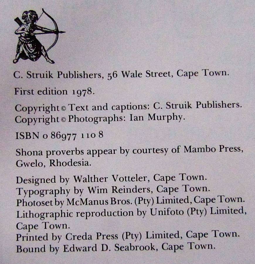 Rhodesian Legacy - Hardcover Book (1978)