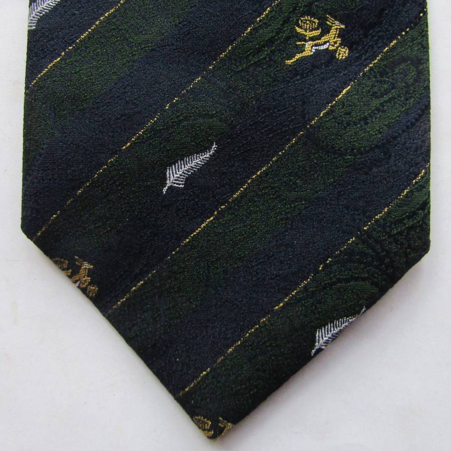 Old Springboks vs All Blacks Rugby Neck Tie