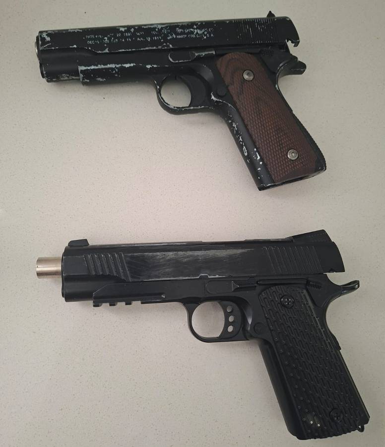 2 Old Metal BB Pistols - No Magazines