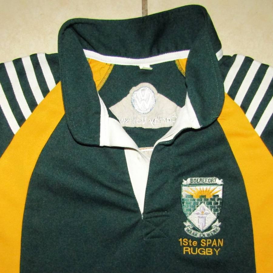 Old Volkswagen Sponsor Boerefort 1ste Span Players Rugby Jersey
