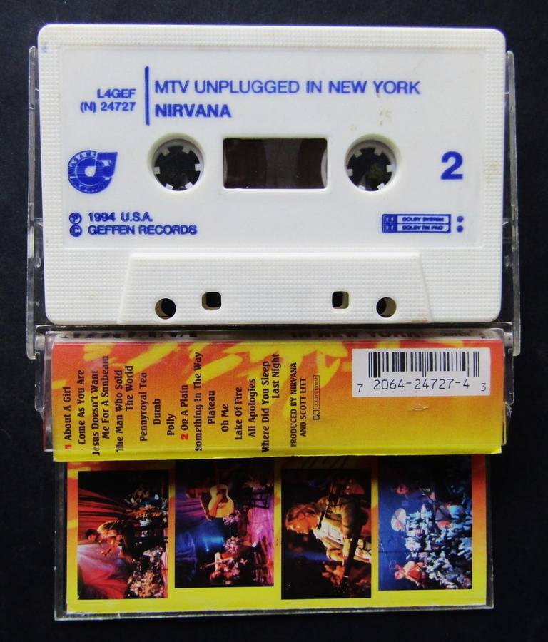 Nirvana - Unplugged in New York - Cassette Tape (1994)