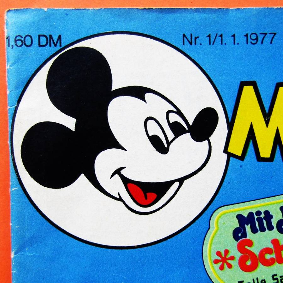 Mickey Mouse Nr 1 - German Walt Disney Comic Book (1977)