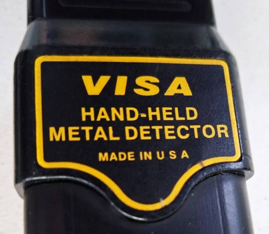 Old VISA Made in USA Hand-Held Metal Detector