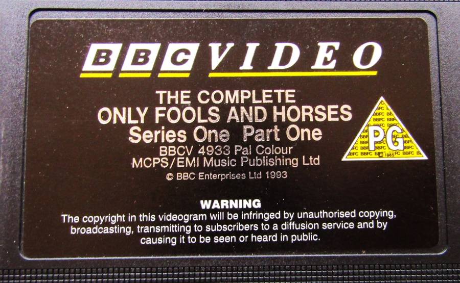 Only Fools and Horses - Complete Series One - Double VHS Tape Pack (1993)