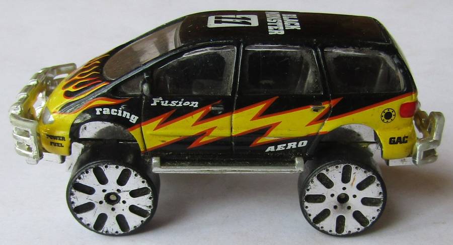 Old RealToy Black Monster Racer