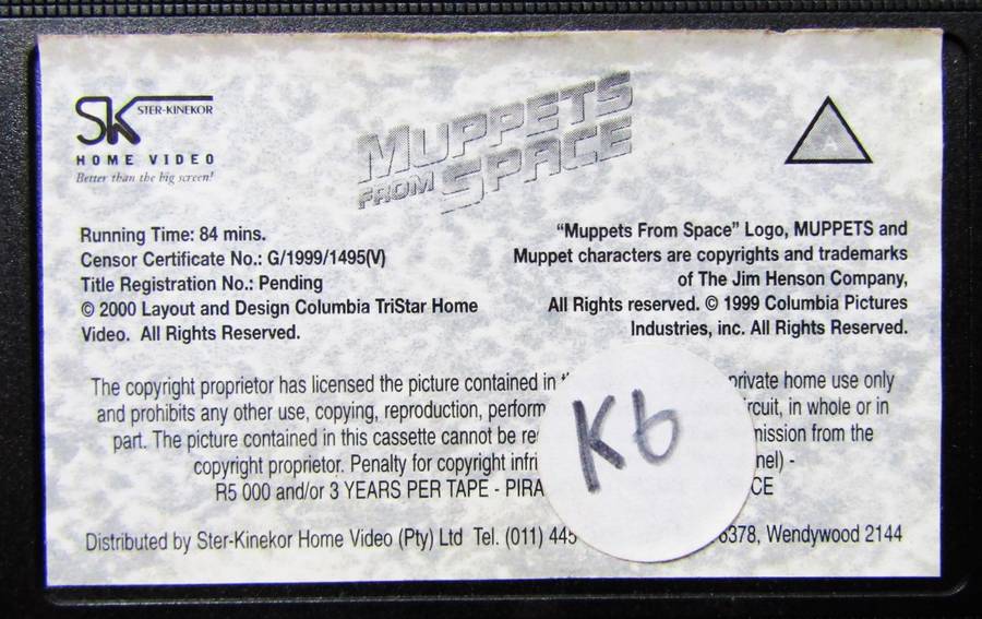 Muppets from Space - Movie VHS Tape (2000)