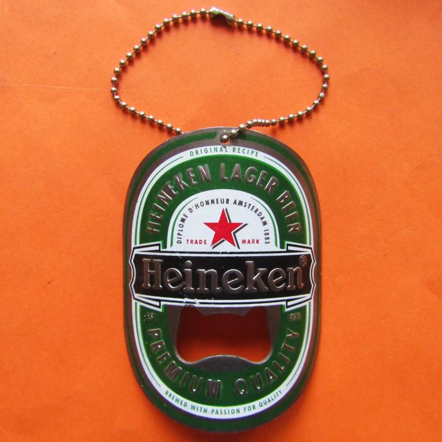 Cool Heineken Beer Bottle Opener on a Chain