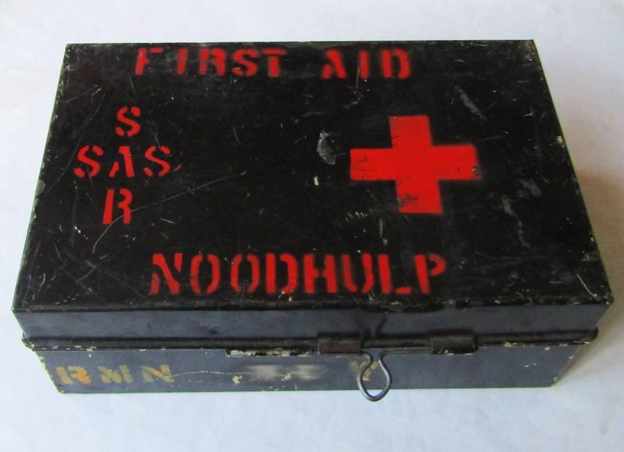 Old SAR Railways Metal First Aid Case