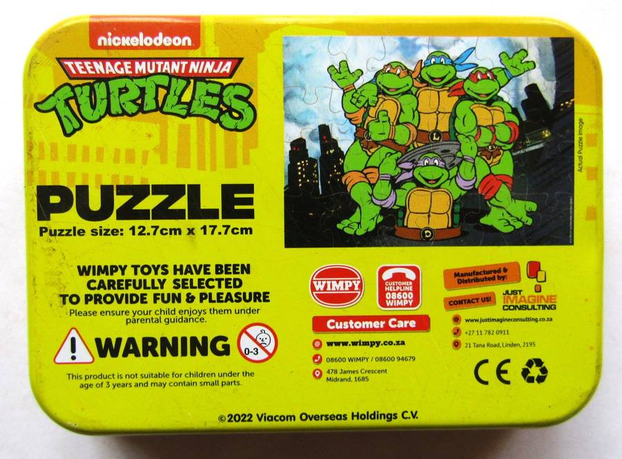 Teenage Mutant Ninja Turtles Metal Puzzle Tin