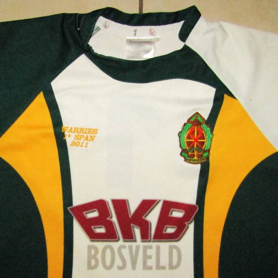 2011 Hoërskool Warmbad 1ste Span Players Rugby Jersey and Shorts