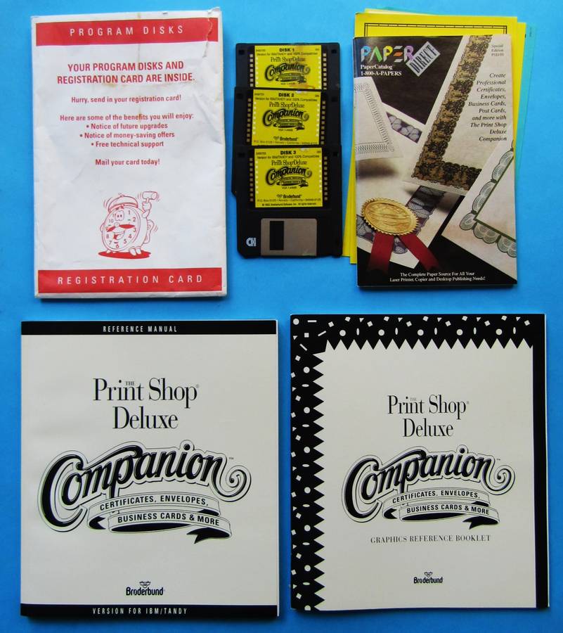 Print Shop Deluxe Companion - Software Program (1993)