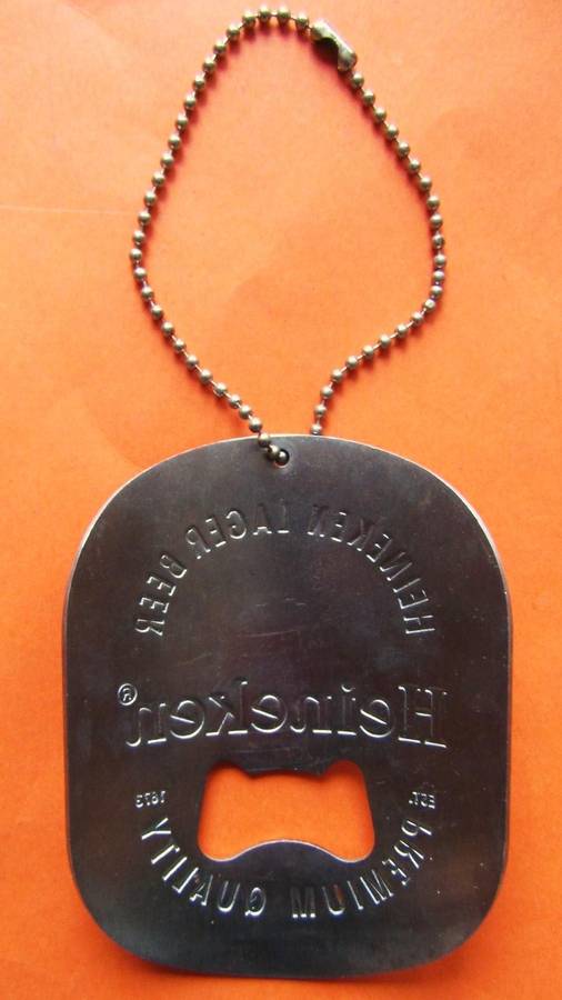 Cool Heineken Beer Bottle Opener on a Chain