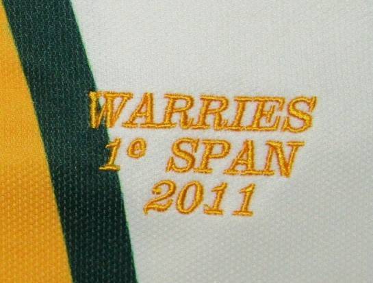 2011 Hoërskool Warmbad 1ste Span Players Rugby Jersey and Shorts