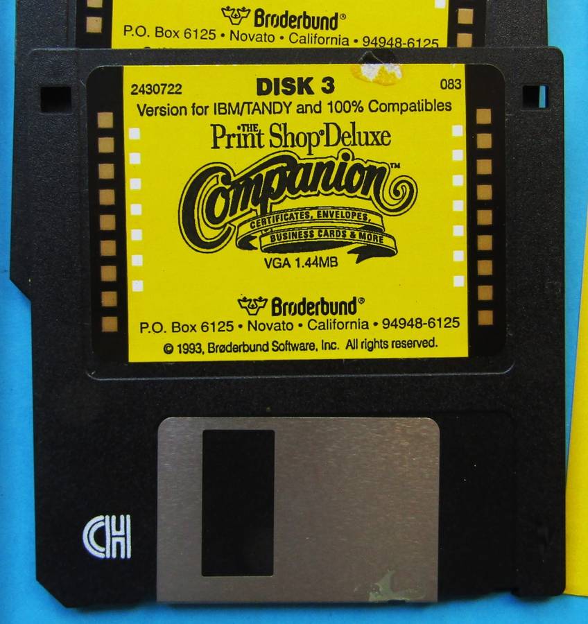 Print Shop Deluxe Companion - Software Program (1993)