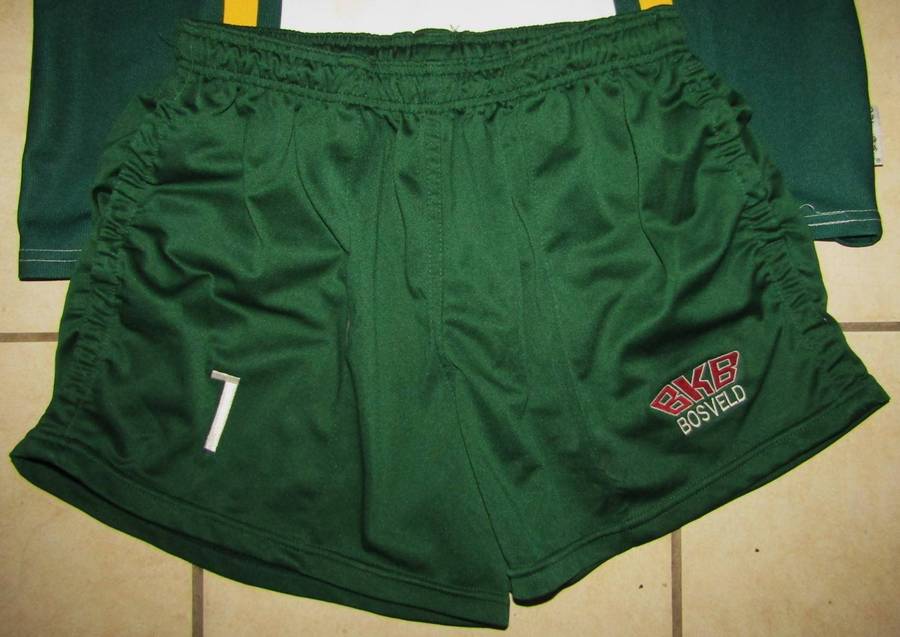 2011 Hoërskool Warmbad 1ste Span Players Rugby Jersey and Shorts