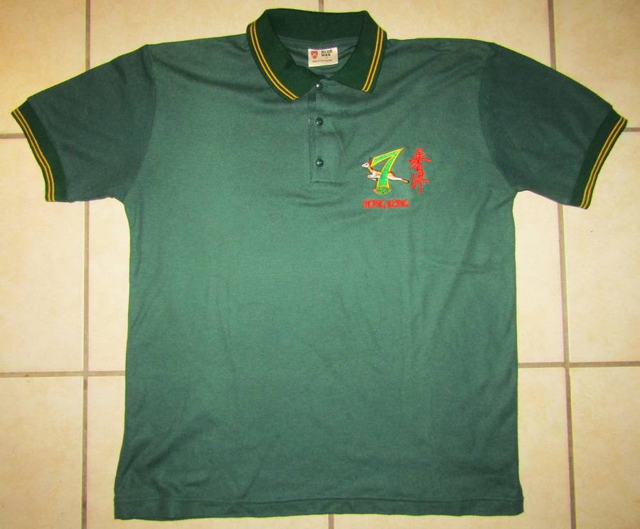 Old Hong Kong Sevens Springbok Rugby Shirt - XL Size