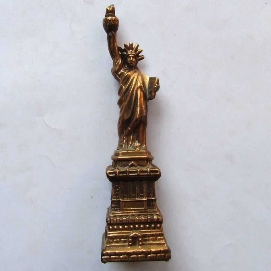 Old New York Statue of Liberty Metal Figure