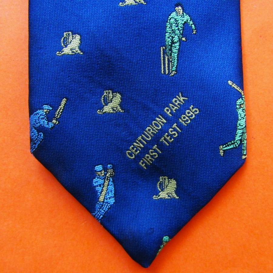 1995 Centurion Park First Test Cricket Neck Tie