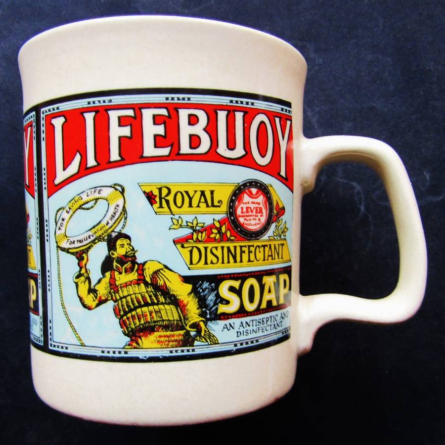 Old Lifebuoy Soap Advertising Mug