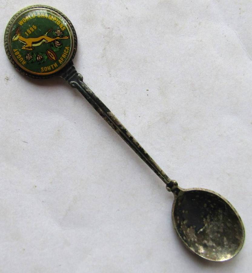 1995 World Champions Springbok Rugby Crested Spoon