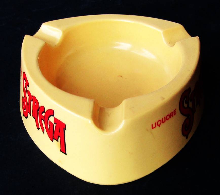 Old Strega Liquor Ashtray - Made in Italy