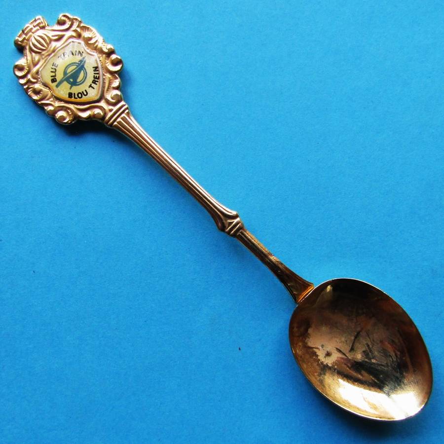 Old SAR Railways Blue Train Souvenir Spoon