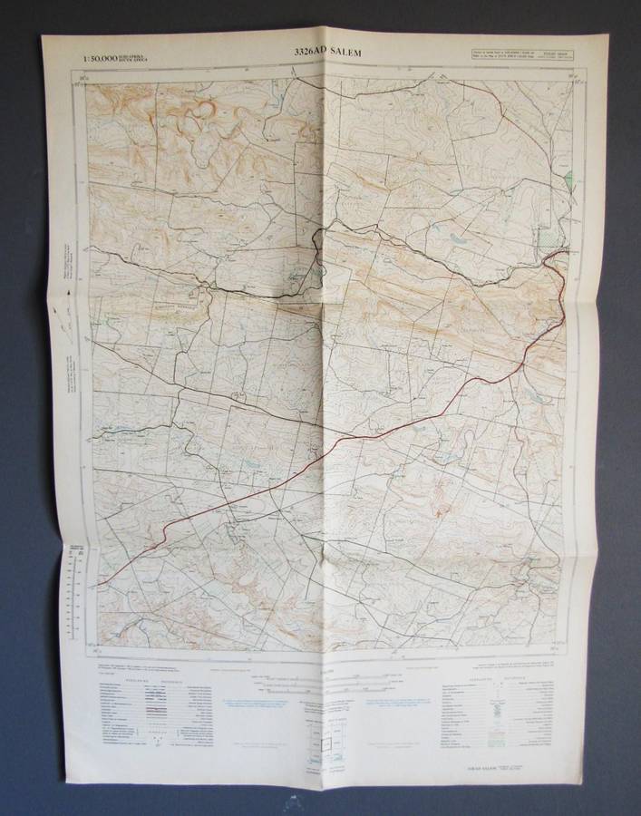 Large 1:50,000 Salem Map from 1962