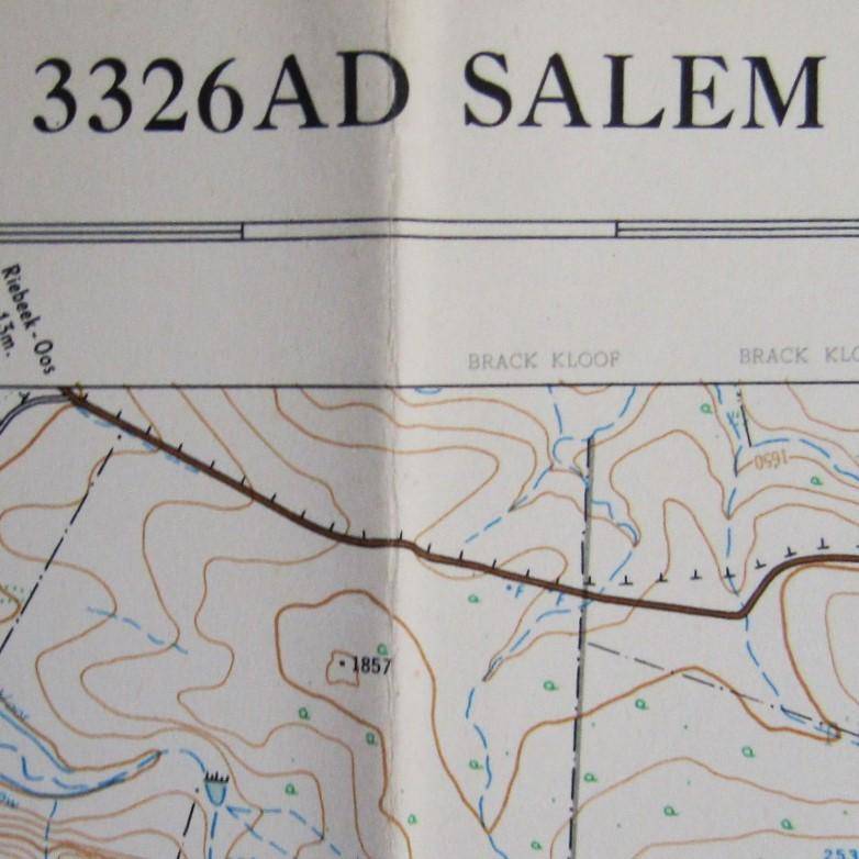 Large 1:50,000 Salem Map from 1962
