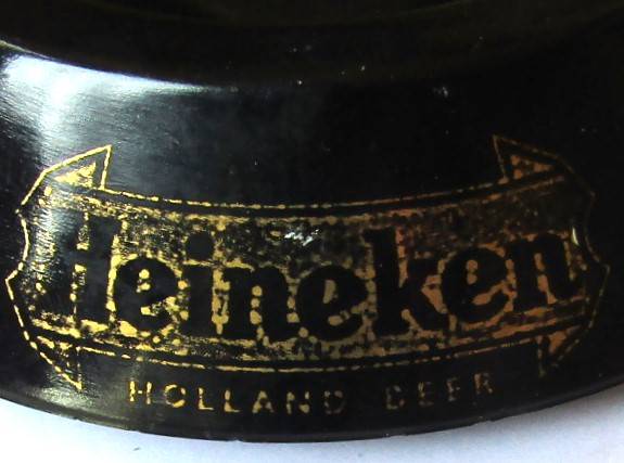 Old Heineken Beer Ashtray - Made in France